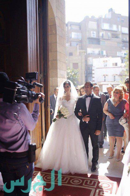 الصور الأولى من زفاف ملكة جمال مصر الآن